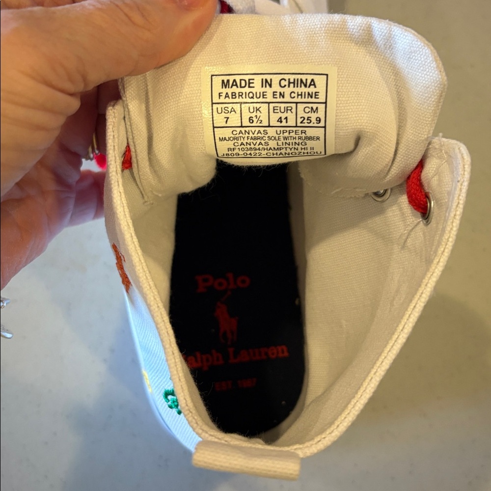 Polo Ralph Lauren Hamptyn Hi Size 7 NWOB - Picture 8 of 8